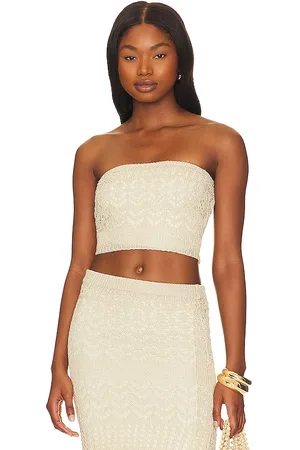 SNDYS X REVOLVE Strapless Crochet Top in