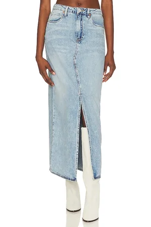 BLANK NYC Mid Rise Denim Maxi Skirt in