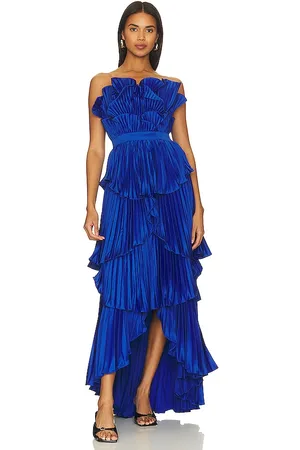 AMUR Judah Scallop Pleated Dress in