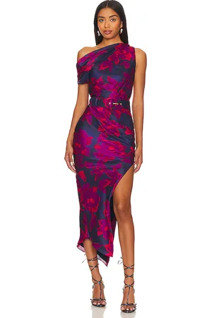 Nicholas Calantha Off Shoulder Midi Dress in