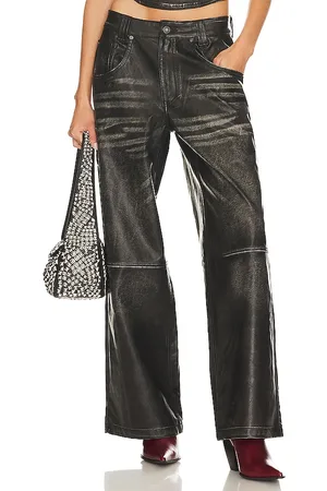 Jaded London Distressed Faux Leather Colossus Pant in