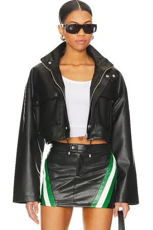 superdown Katie Faux Leather Jacket in