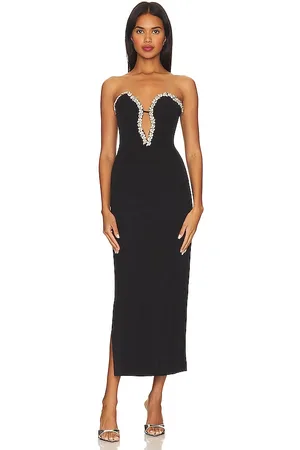Bardot Eleni Diamante Midi Dress in