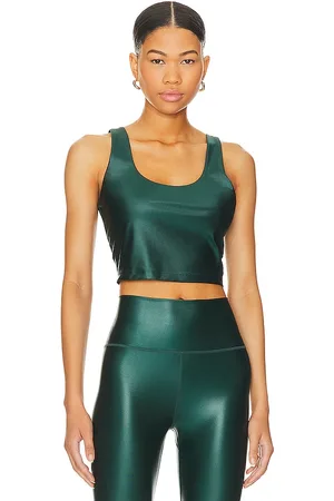 Spiritual Gangster Indie Wet Look Crop Tank in