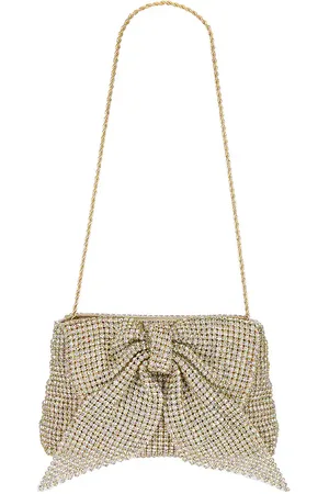 Loeffler Randall Jolene Diamante Bow Clutch in