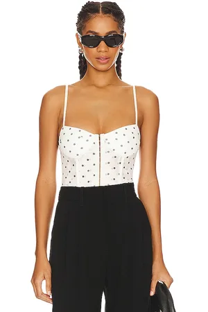 Free People X Intimately FP Printed Night Rhythm Corset Bodysuit in