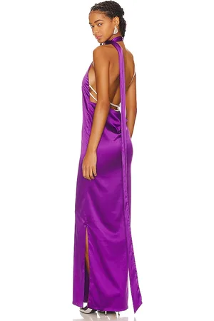 Khanums Kara Pearl Trim Maxi Dress in