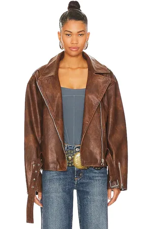 superdown Lana Faux Leather Jacket in