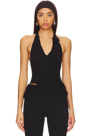 DANIELLE GUIZIO Alacant Knit Halter Top in