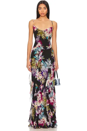 Nicholas Kamila Ruffle Cowl Gown in