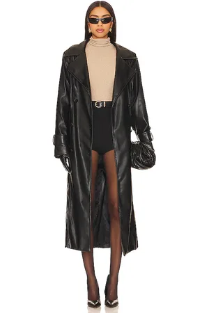 SNDYS Tyra Faux Leather Trench in