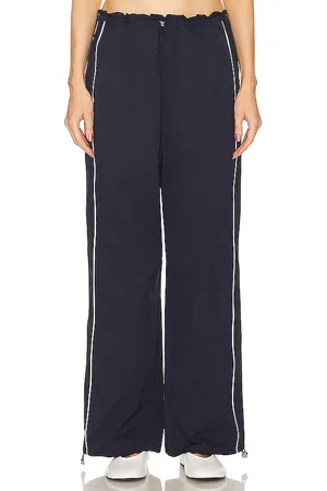 GRLFRND Cinched Waist Wide Leg Pant in