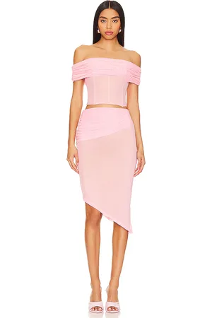 superdown Heidi Mesh Skirt Set in