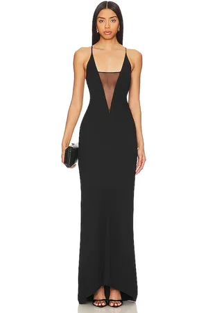 The Sei Plunge Gown With Mesh in