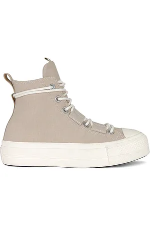 Converse Chuck Taylor All Star Lift Platform Sneaker in Nutty Granola Egret & Fossilized