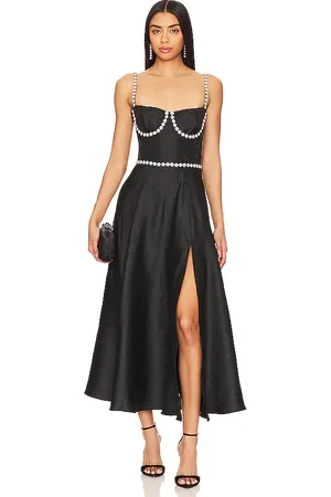 V. Chapman Cora Corset Midi Dress in