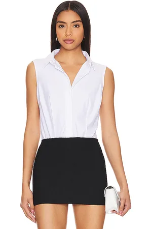 Commando Classic Sleeveless Button Down Bodysuit in