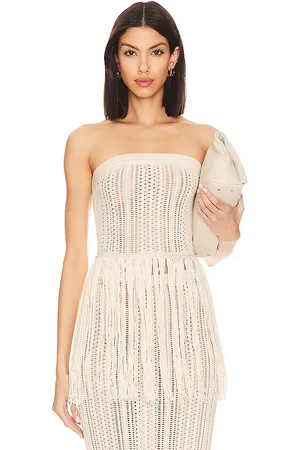 Tularosa Celestie Fringe Tube Top in