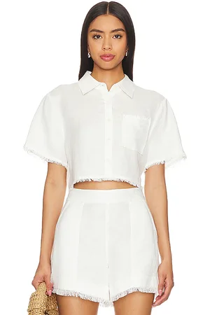 Simkhai Solange Cropped Shirt in