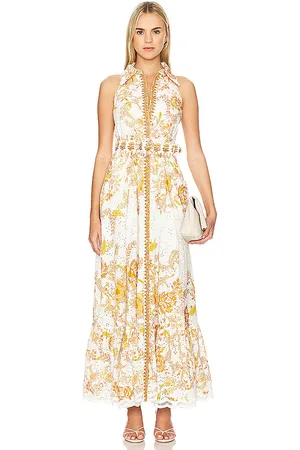HEMANT AND NANDITA Belted Maxi Dress in