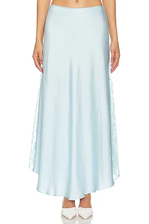 Free People X Intimately FP Make You Mine 1/2 Slip In Aqua