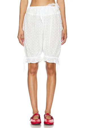yuhan wang Embroidered Cotton Drawers in