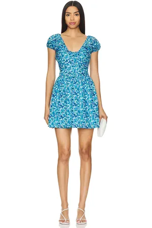 FAITHFULL THE BRAND Limone Mini Dress in