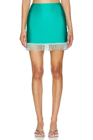 PATBO Beaded Mini Skirt in