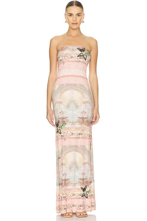 ALICE+OLIVIA Delora Strapless Maxi Dress in