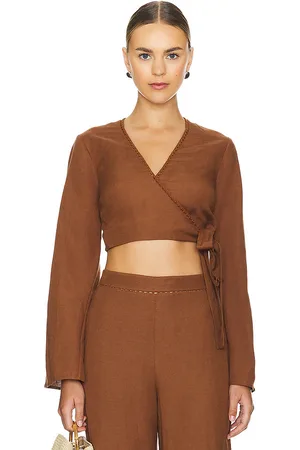 Simkhai Hailey Wrap Crop Top in