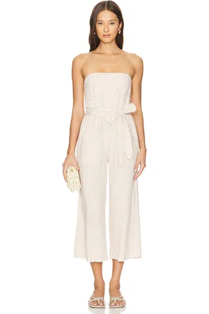 Bella Dahl Strapless Smocked Back Jumpsuit in