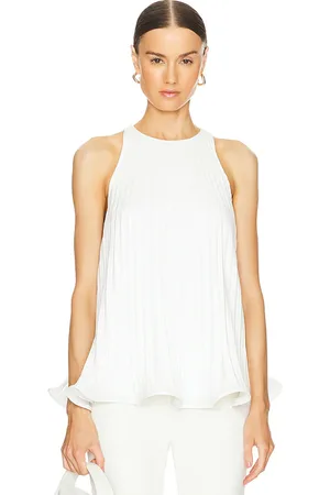 SELEZZA Catalina Pleated Top in