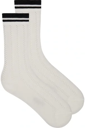 Stems Lattice Knit Crew Socks in