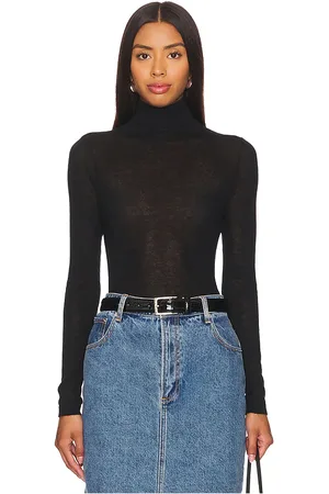 AUTUMN CASHMERE Second Skin Sheer Mock in