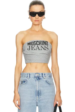 Moschino Strapless Crop Top in