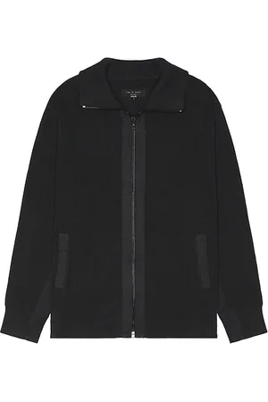 RAG&BONE Washed Dexter Andrew Zip Sweater in
