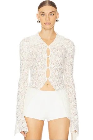 yuhan wang Lace Buttoned Blouse in