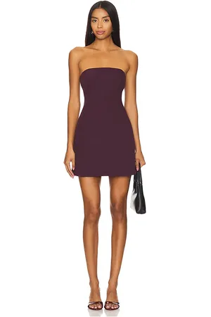 SER.O.YA Poppi Heavy Crepe Strapless Mini Dress in
