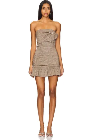 MORE TO COME Bianca Ruched Mini Dress in