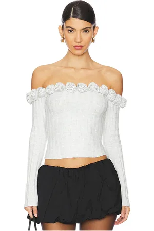 MAJORELLE Jalin Rosette Sweater in