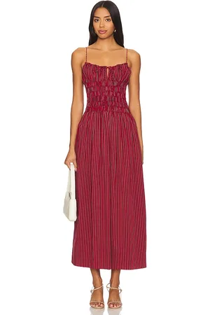FAITHFULL THE BRAND Aya String Midi Dress in