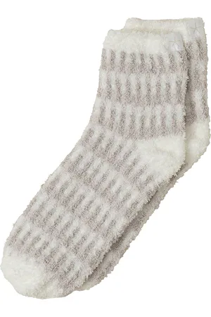 Barefoot Dreams CozyChic Stripe Geo Tennis Socks in