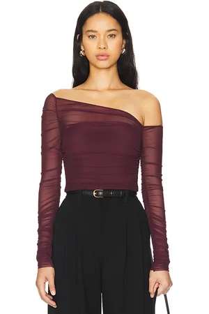 SER.O.YA Shauna Asymetric Mesh Top in