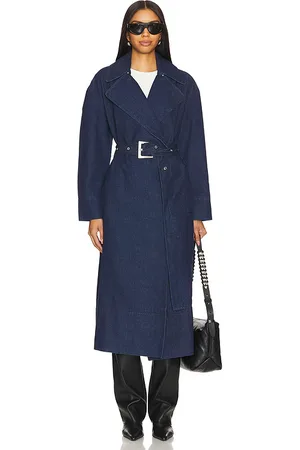 Apparis Tate Denim Trench Coat in