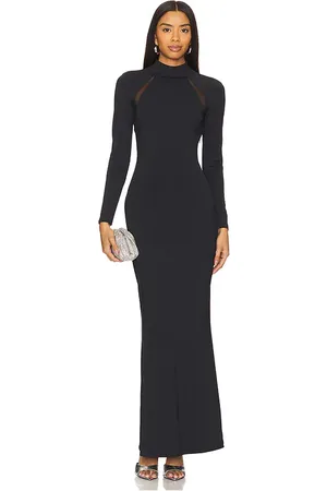 SER.O.YA Krystal Maxi Dress With Mesh Paneling in