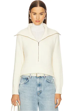 W Tori Fisherman Zip Up Pullover in
