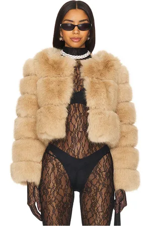 LINE & DOT Liana Faux Fur Jacket in