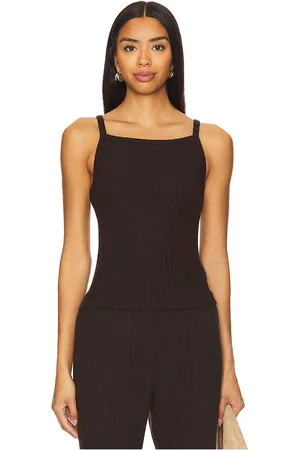 Donni. The Sweater Rib Spaghetti Tank in
