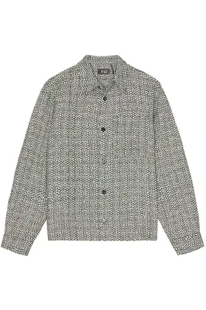 WAO Boucle Tweed Shirt Jacket in