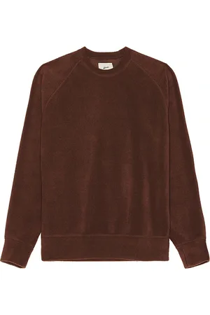 Bather Walnut Fleece Crewneck Sweater in